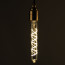 Vintlux E27 dimbare LED filamentlamp 4W T30 265lm 2200K - Karu Tube 185 mm Gold - sfeerbeeld