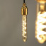 Vintlux E27 dimbare LED filamentlamp 4W T30 265lm 2200K - Karu Tube 185 mm Gold - sfeerbeeld