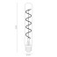 Vintlux E27 dimbare LED filamentlamp 4W T30 265lm 2200K - Karu Tube 185 mm Gold - lijntekening