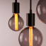 Vintlux Filament LED Lamp Rainn Globe Smoke Dimbaar Ø95mm E27 2.3W - Sfeerfoto