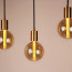 Vintlux Filament LED Lamp Rainn Globe XL Gold Dimbaar Ø125mm E27 2.3W - Sfeerfoto 2