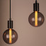 Vintlux Filament LED Lamp Rainn Globe XL Smoke Dimbaar Ø125mm E27 2.3W - Sfeerfoto 2