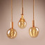Vintlux Filament LED Lamp Kyodai Fira Pear XXL Gold Dimbaar Ø168mm E27 4W - Sfeerfoto 3