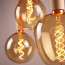 Vintlux Filament LED Lamp Kyodai Onixx Apple XXL Gold Dimbaar Ø190mm E27 4W - Sfeerfoto 1