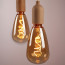 Vintlux Filament LED Lamp Kyodai Fluxx Edison XL Gold Dimbaar Ø100mm E27 4W - Sfeerfoto