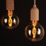Vintlux Filament LED Lamp Kyodai DNA Globe XL Gold Dimbaar Ø125mm E27 3.5W - Sfeerfoto 1