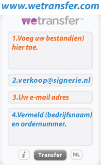 Wetransfer upload signerie Wetransfer upload signerie